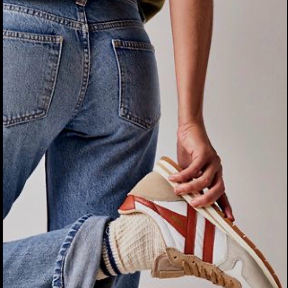 Gola White and Brown Sneakers